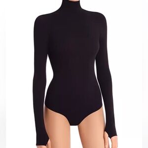 commando turtleneck bodysuit one size black